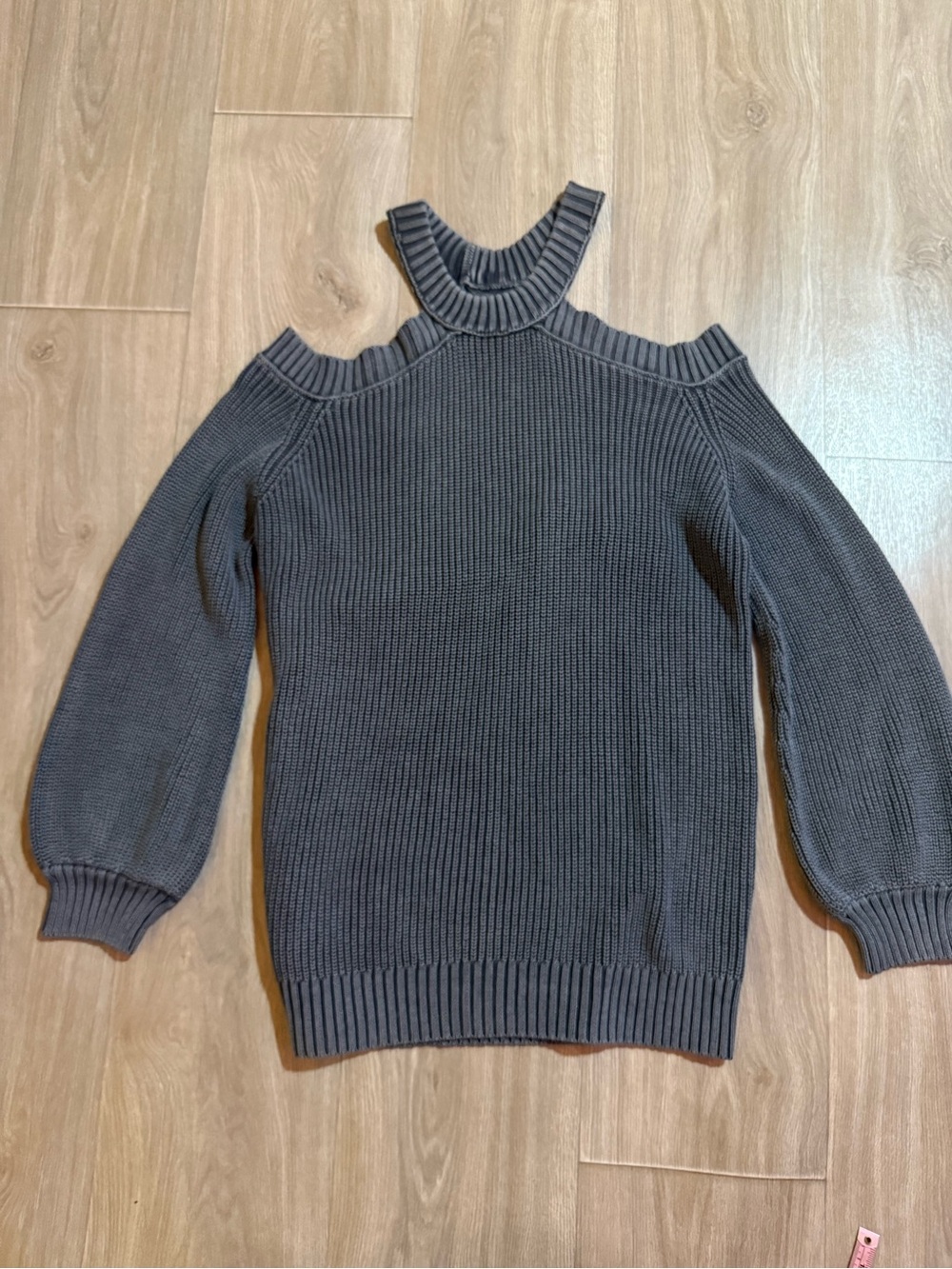 VICI x Fate Cold Shoulder Cotton Sweater M NWT